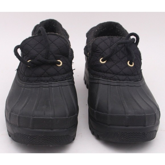 Sperry Womens size 7 Black Waterproof Duck Boots Shoe Boat Rain H15 61722 - Picture 5 of 11